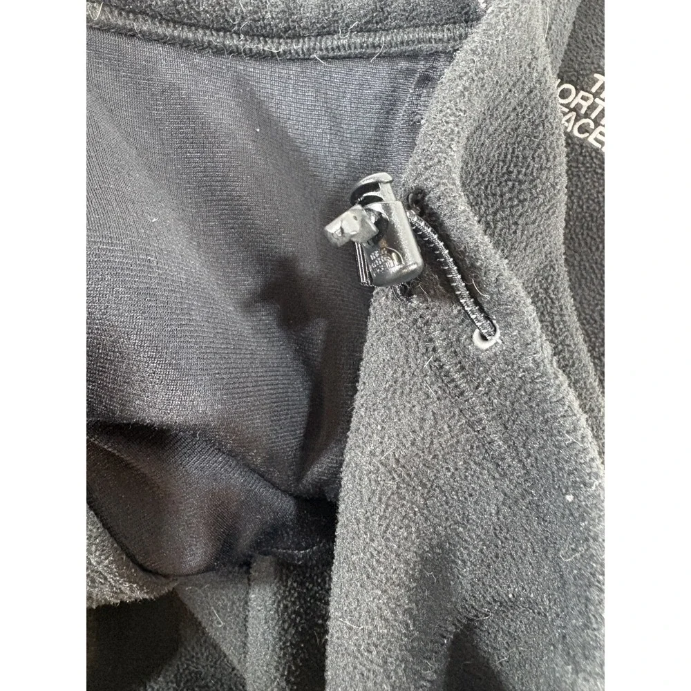 THE NORTH FACE Jacket Men's Medium M Black Low Pile Fleece Zip Winter Outdoors